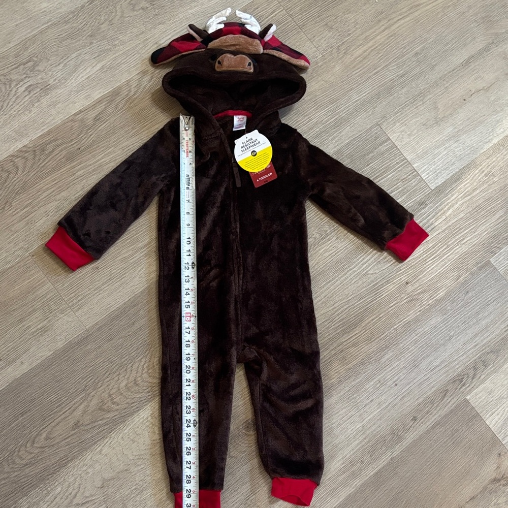 Kids Brown Animal Hooded Matching Set